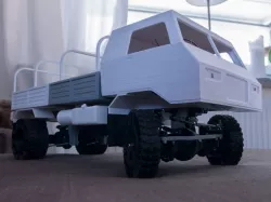 3D printed RC truck V3: flatbed+accessories