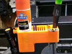 3D Printer, Tool Holder, Glue Stick, Allen Wrenches, Flashlight, SDCard