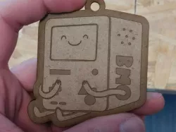 BMO Keychain Laser cut
