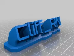 Cliff Nameplate