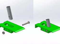 Collapsible Bungee Tow Hook