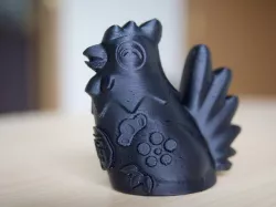 crowing rooster