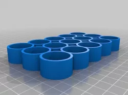 Customized Parametric bottle tray for small e-liquid bottles