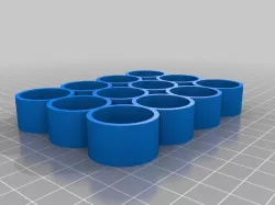 Customized Parametric bottle tray for small e-liquid bottles