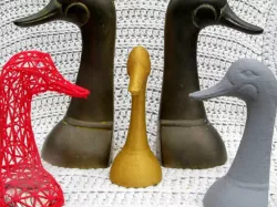 Duck Head Bookend: Paper Weight, Dime Banks