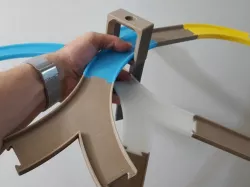 Easy fit 3D tracks Hot Wheels attachable