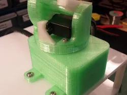 Flat surface mount for Servo driven pan/tilt