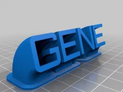 GENE Sweeping name plate