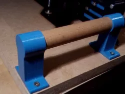 Handle and/or towel holder for 20mm wooden rods