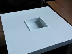 Ikea Lack box-hole