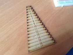 Lasercut resistor breadbord folder