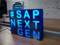 LED sign #SAPNEXTGEN