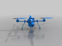 Medium Sized Quadrocopter with damped electronic plates