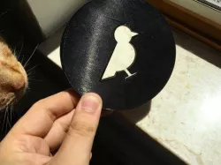 Minimalist Bird Coasters and Holder