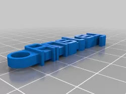 My Customized Message Keychain