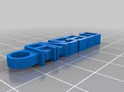 My Customized Message Keychain