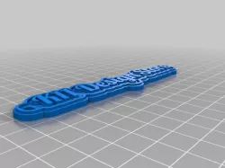 My Customized Multiline Tag or Keychain