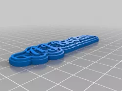 My Customized Multiline Tag or Keychain