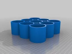 My Customized Parametric bottle tray for small e-liquid/paint/nail varnish bottles