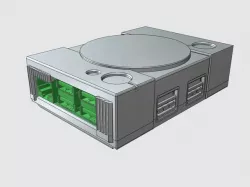 Playstation Pi Tiny v1 (Raspberry Pi 2 + 3 Case)