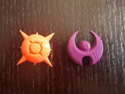 Pokemon Sun and Moon Pins and Keychains