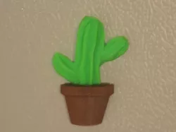 Potted Cactus Refrigerator Magnet