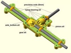 RC Blocked Diff - V3 - Nylon printed bushing