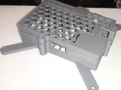 Remixed "Futuristic Box for Raspberry Pi B" (VESA 100x100mm)