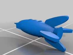 Retro Rocket Ship