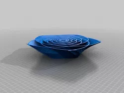 Rose made with spirals