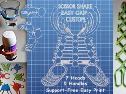 Scissor Snake Easy Grip Custom