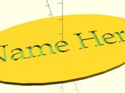 Simple Name Plate