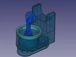 Small diaphragm air/water pump