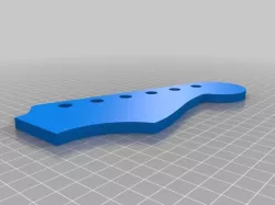 Stratocaster headstock template