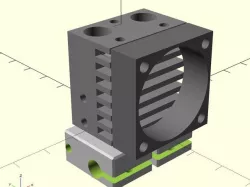 Updated E3D Chimera Hot End OpenSCAD model
