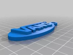 Vans logo keychain