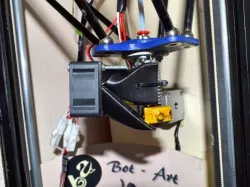 Vertical fan variant of 2-in-1 fan duct: extruder and filament cooler for E3D V6