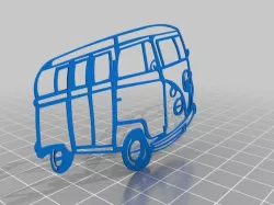 VW Combi Van Wall Art