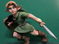 Young Link Legend of Zelda Ocarina of Time Fan Sculpt