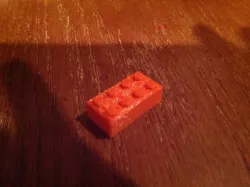 2x8 lego model.