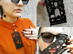Architecture Stencil necklace