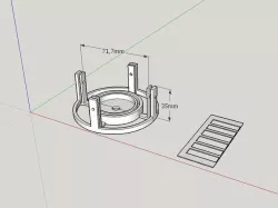 Bathtub Drain Strainer, vacuum mounted (Ikea STUGVIK hook parts)