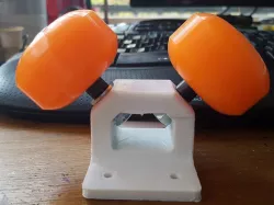 Camera dolly wheel mount for skateboard wheels