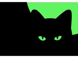 Cat Eyes Refrigerator Magnet - Halloween