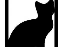 Cat Silhouette Refrigerator Magnet - Halloween