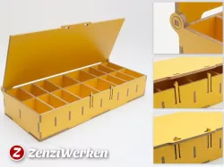 Compartment Storage Box w/ Lid cnc/laser