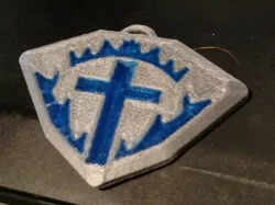 Cross and Fire Medallion
