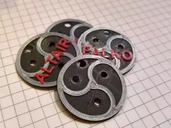 Customizable BDSM Emblem Collar Tag