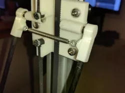Delta effector system for 20x40 Vslot w/spring-ball joints