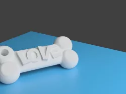Dog Bone Keychain